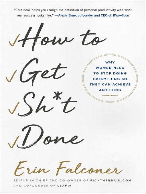 Title details for How to Get Sh*t Done by Erin Falconer - Wait list